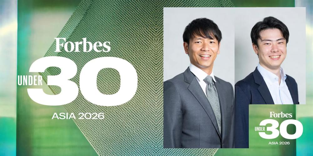 CEO Shota Maeda and CTO Sena Isaka Named to Forbes 30 Under 30 Asia 2026